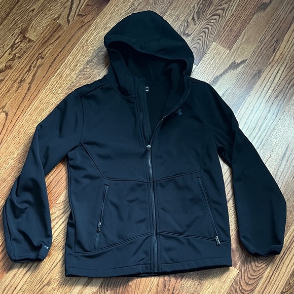 Under Armour Kids Black ColdGear Jacket - Picture 1 of 4